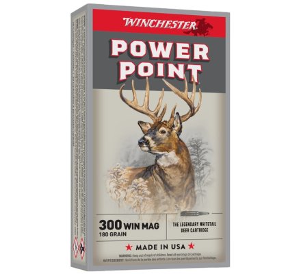 Balles 300WIN MAG Power-point 180 grain WINCHESTER