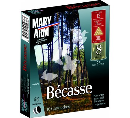 Cartouche BECASSE 38 cal 12 Mary Arm