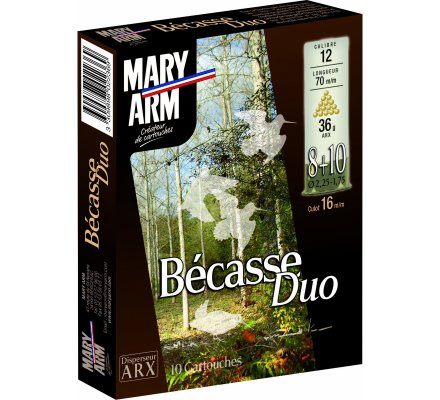 Cartouche Bécasse Duo 36 cal 12 Mary Arm