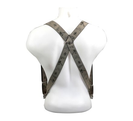 Bretelles harnais BICLIP beige chasse