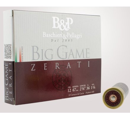 Cartouches Big Game Zerati 36gr cal 12 B&P
