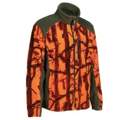 Blouson polaire orange GhostCamo B&B PERCUSSION