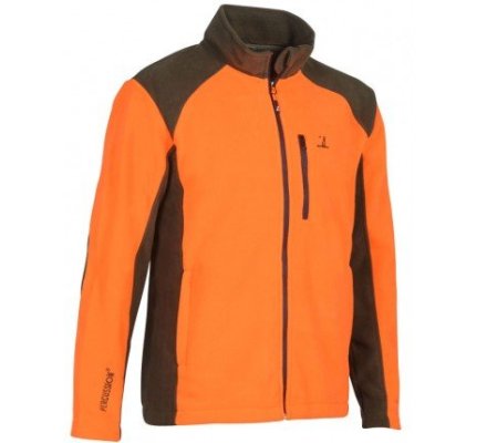 Blouson polaire orange brodé PERCUSSION