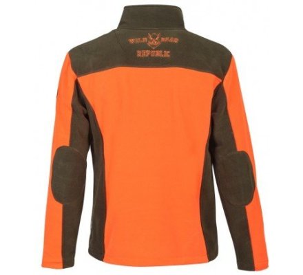 Blouson polaire brodé Sanglier orange PERCUSSION
