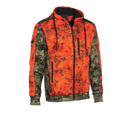 Blouson de chasse Wolf enfant Camo snake orange Verney Carron