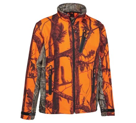 Blouson softshell enfant orange GhostCamo PERCUSSION