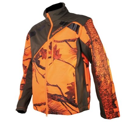 Veste softshell enfant camouflage orange Newtek SOMLYS