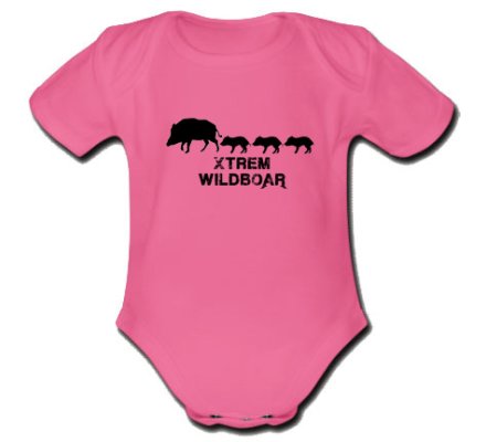 Body bebe rose sanglier et marcassins XTREM WILDBOAR 5462
