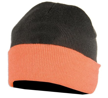 Bonnet réversible enfant kaki / orange SOMLYS