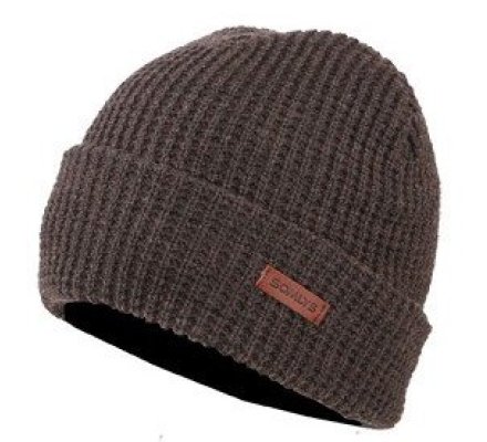 Bonnet acrylique/laine marron SOMLYS