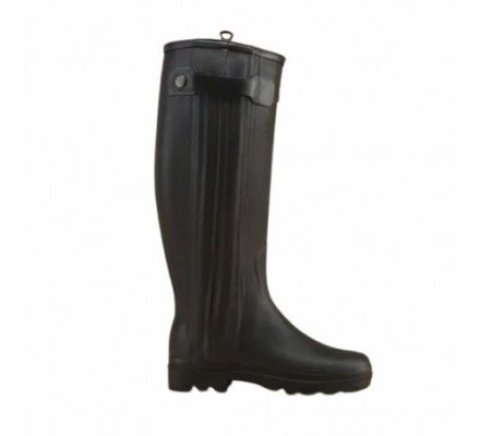 Bottes Chasseur femme doublées cuir noir LE CHAMEAU