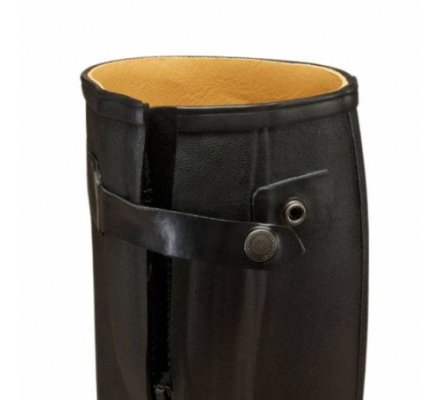 Bottes Chasseur femme doublées cuir noir LE CHAMEAU