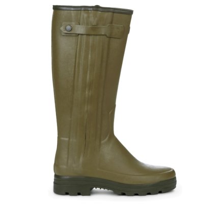 Bottes Chasseur homme doublées néoprène vertes LE CHAMEAU