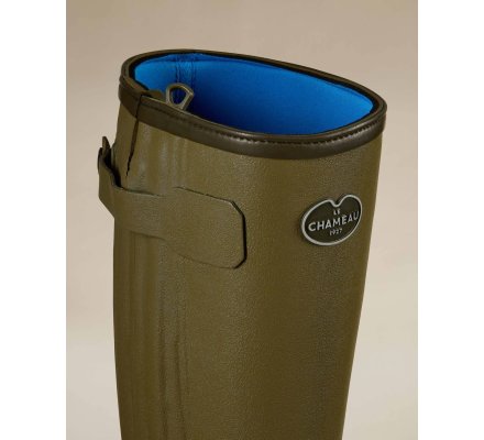 Bottes Chasseur homme doublées néoprène vertes LE CHAMEAU