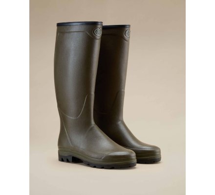 Bottes Country Cross homme vert chameau doublées Jersey LE CHAMEAU