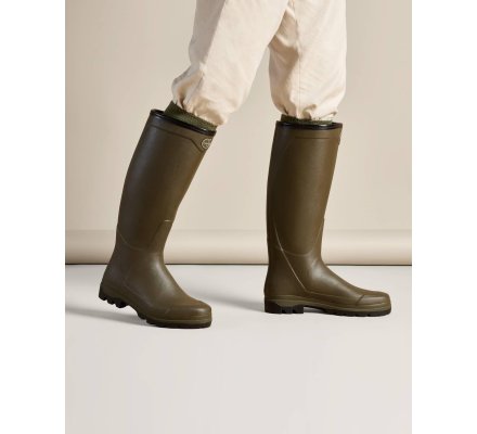Bottes Country Cross homme vert chameau doublées Jersey LE CHAMEAU