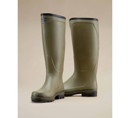 Bottes Country Cross homme vert vierzon doublées Jersey LE CHAMEAU