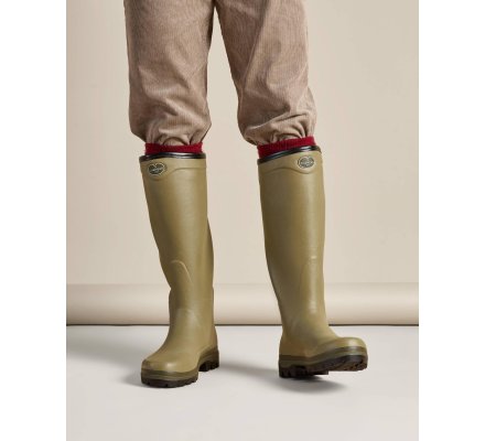 Bottes Country Cross homme vert vierzon doublées Jersey LE CHAMEAU