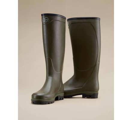 Bottes néoprène homme Country Cross vert LE CHAMEAU