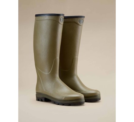 Bottes néoprène homme Country Cross vert vierzon LE CHAMEAU