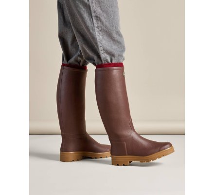 Bottes cuir marron Saint-Hubert homme LE CHAMEAU