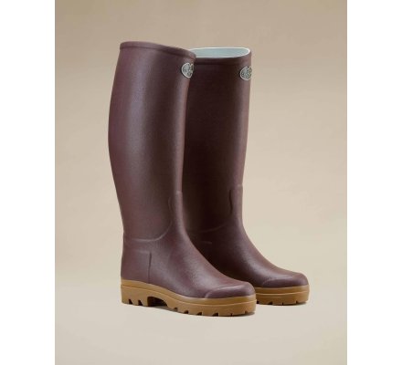 Bottes cuir marron Saint-Hubert femme LE CHAMEAU