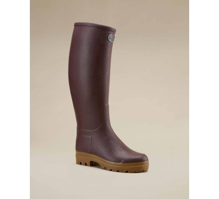 Bottes cuir marron Saint-Hubert femme LE CHAMEAU
