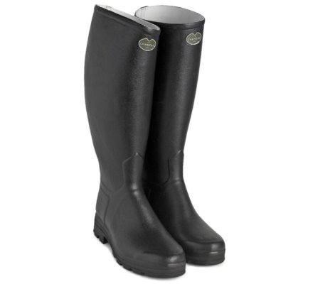 Bottes cuir Noir Saint-Hubert femme LE CHAMEAU