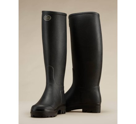 Bottes cuir Noir Saint-Hubert femme LE CHAMEAU