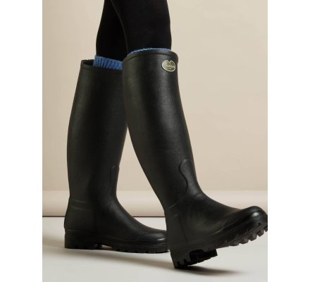 Bottes cuir Noir Saint-Hubert femme LE CHAMEAU