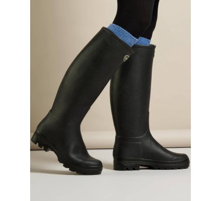 Bottes cuir Noir Saint-Hubert femme LE CHAMEAU
