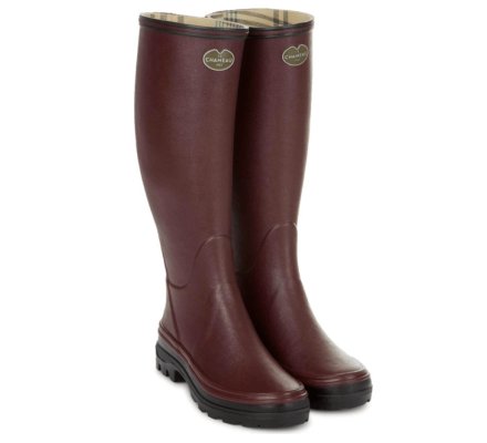 Bottes femme Giverny doublées Jersey cerise LE CHAMEAU