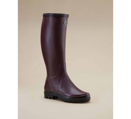 Bottes femme Giverny doublées Jersey cerise LE CHAMEAU