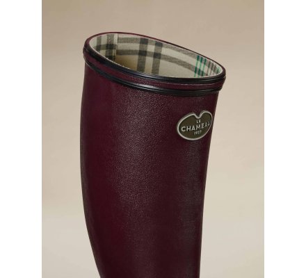 Bottes femme Giverny doublées Jersey cerise LE CHAMEAU