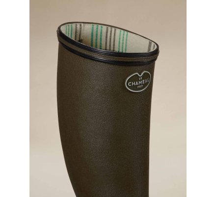 Bottes femme Giverny doublées Jersey vert chameau LE CHAMEAU