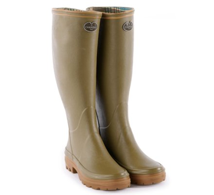 Bottes femme Giverny doublées Jersey vert vierzon LE CHAMEAU