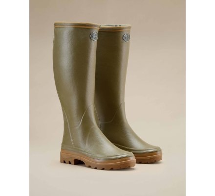 Bottes femme Giverny doublées Jersey vert vierzon LE CHAMEAU