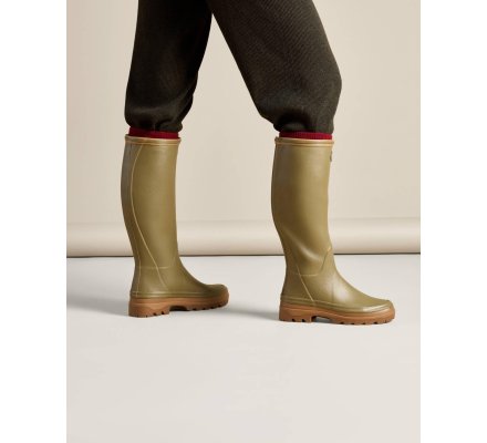 Bottes femme Giverny doublées Jersey vert vierzon LE CHAMEAU