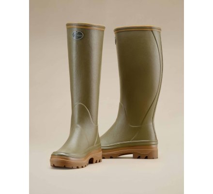 Bottes femme Giverny doublées Jersey vert vierzon LE CHAMEAU