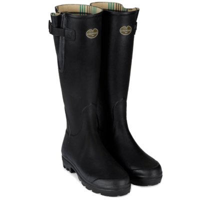 Bottes femme noires Vierzon doublées jersey LE CHAMEAU