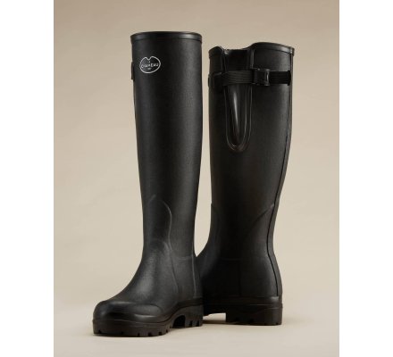 Bottes femme noires Vierzon doublées jersey LE CHAMEAU