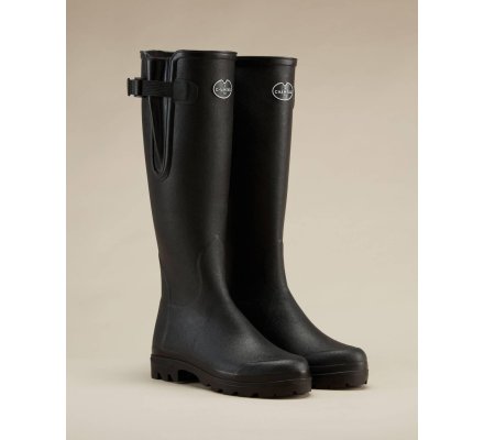 Bottes femme noires Vierzon doublées jersey LE CHAMEAU