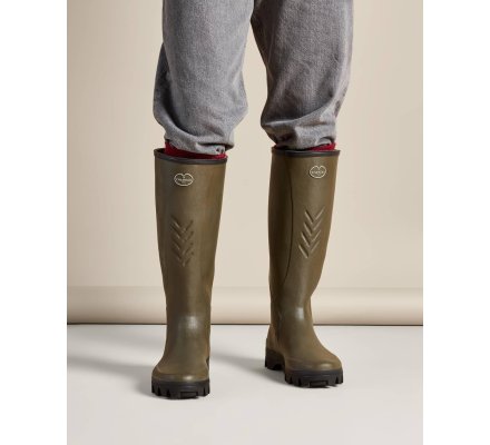 Bottes homme Cérès vert doublure Jersey LE CHAMEAU