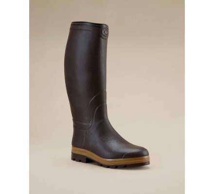 Bottes cuir marron Saint-Hubert Héritage LE CHAMEAU