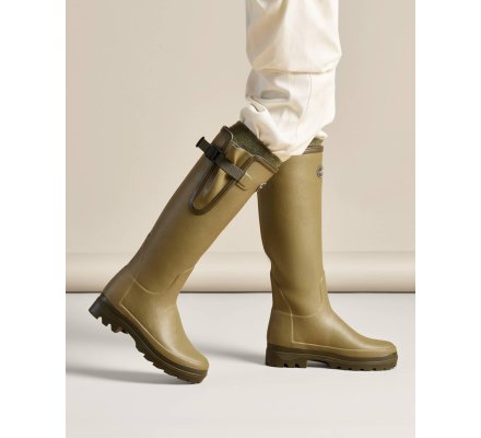 Bottes néoprène femme vert vierzon Vierzonord LE CHAMEAU