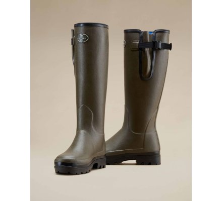Bottes néoprène femme vert chameau Vierzonord LE CHAMEAU