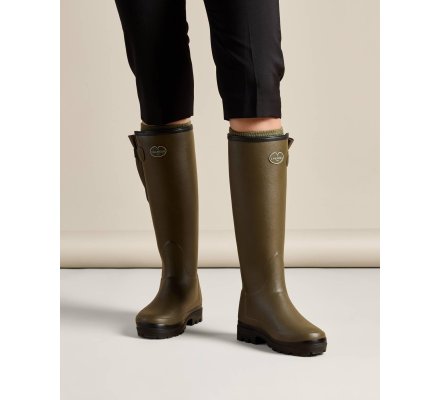 Bottes néoprène femme vert chameau Vierzonord LE CHAMEAU