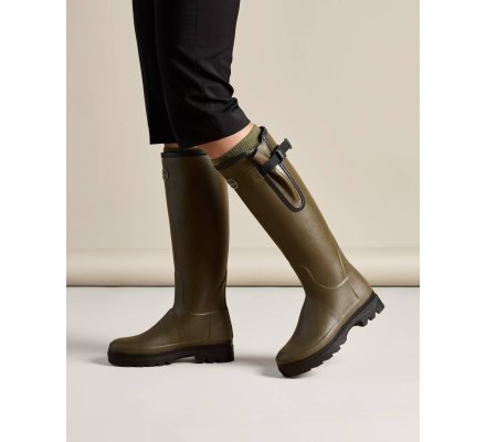 Bottes néoprène femme vert chameau Vierzonord LE CHAMEAU
