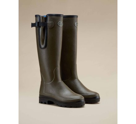 Bottes néoprène femme vert chameau Vierzonord LE CHAMEAU