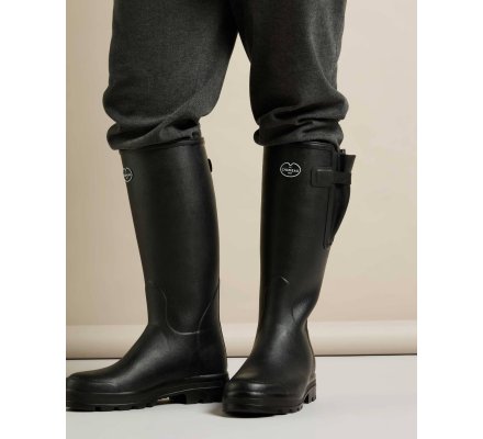 Bottes Vierzon homme noire doublure jersey LE CHAMEAU